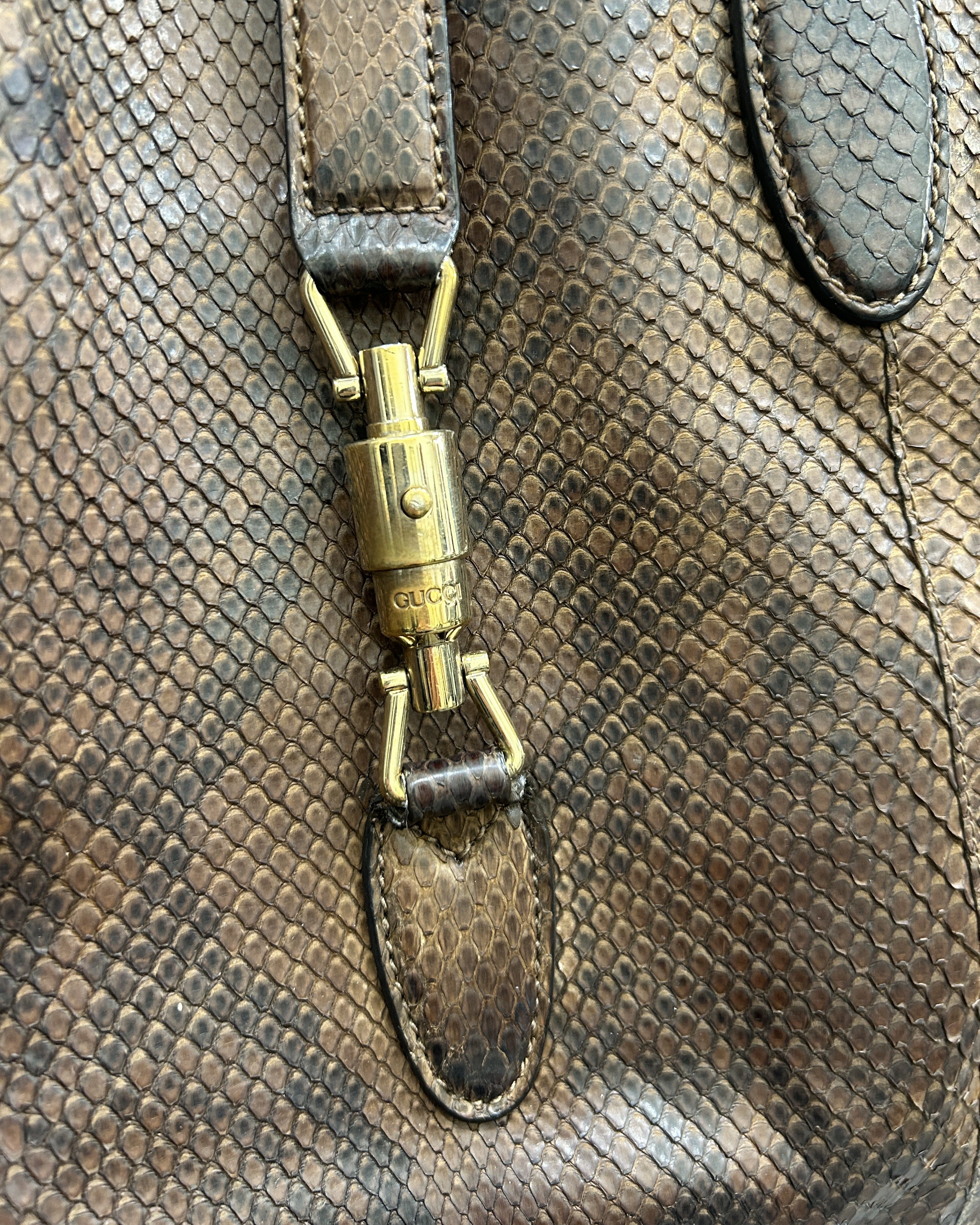 Gucci Soft Jackie Large Python Tote Bag Limited Edition