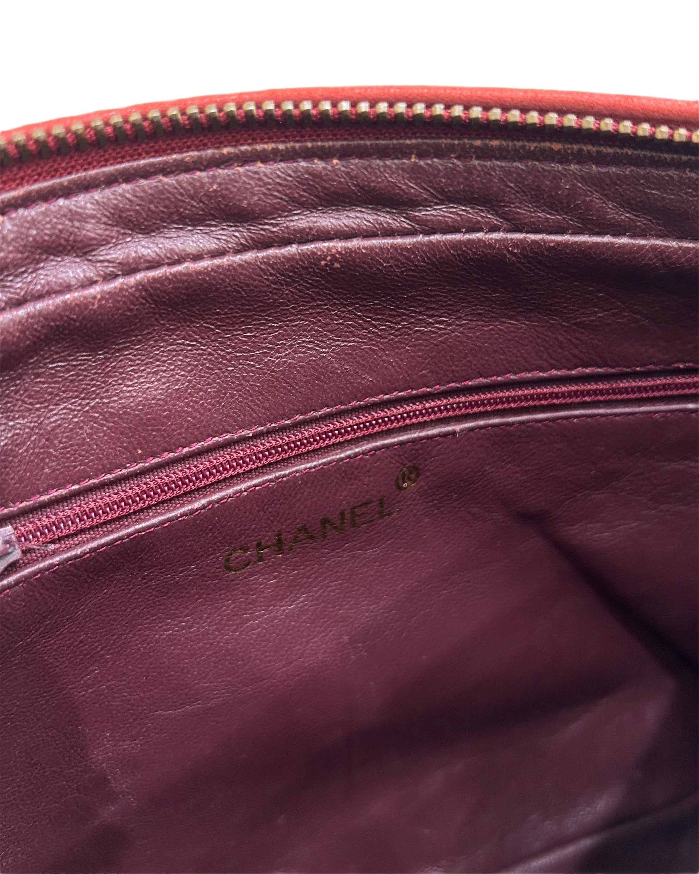 Chanel Vintage Lambskin Tassel Camera Bag