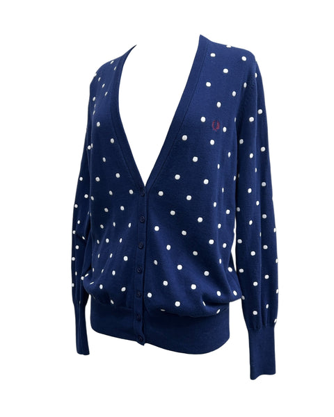 Fred Perry Size 10 Polka Dot Cardigan
