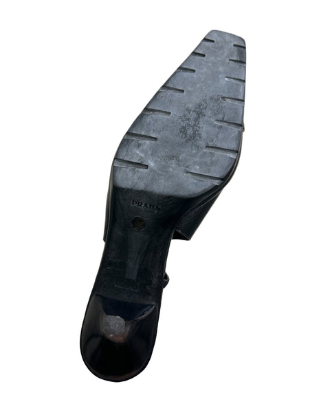 Prada Size 6.5 Vintage Slingback Kitten Heels