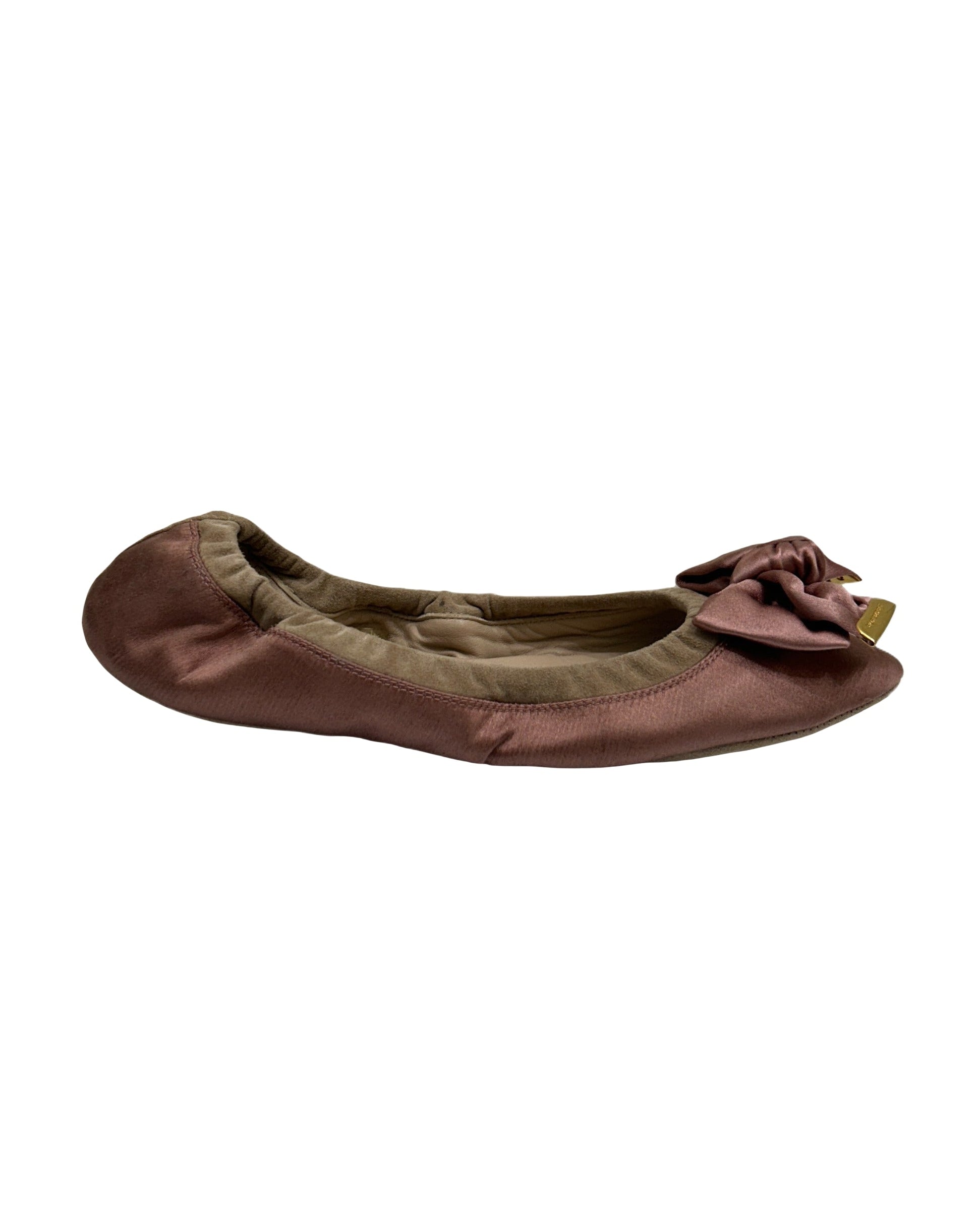Burberry Size 6.5 Silk Ballet Slippers