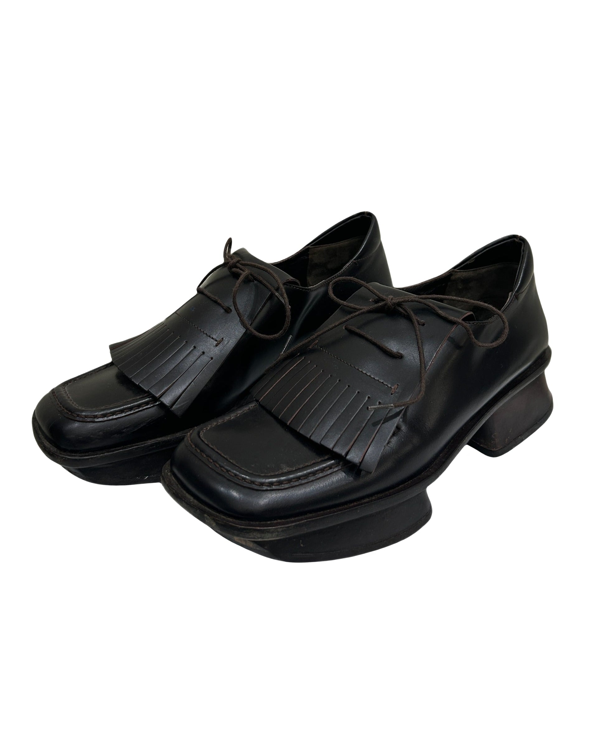 Prada Size 37.5 SS 1999 Runway Loafers