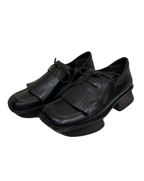 Prada Size 7 SS 1999 Split-Sole Runway Loafers
