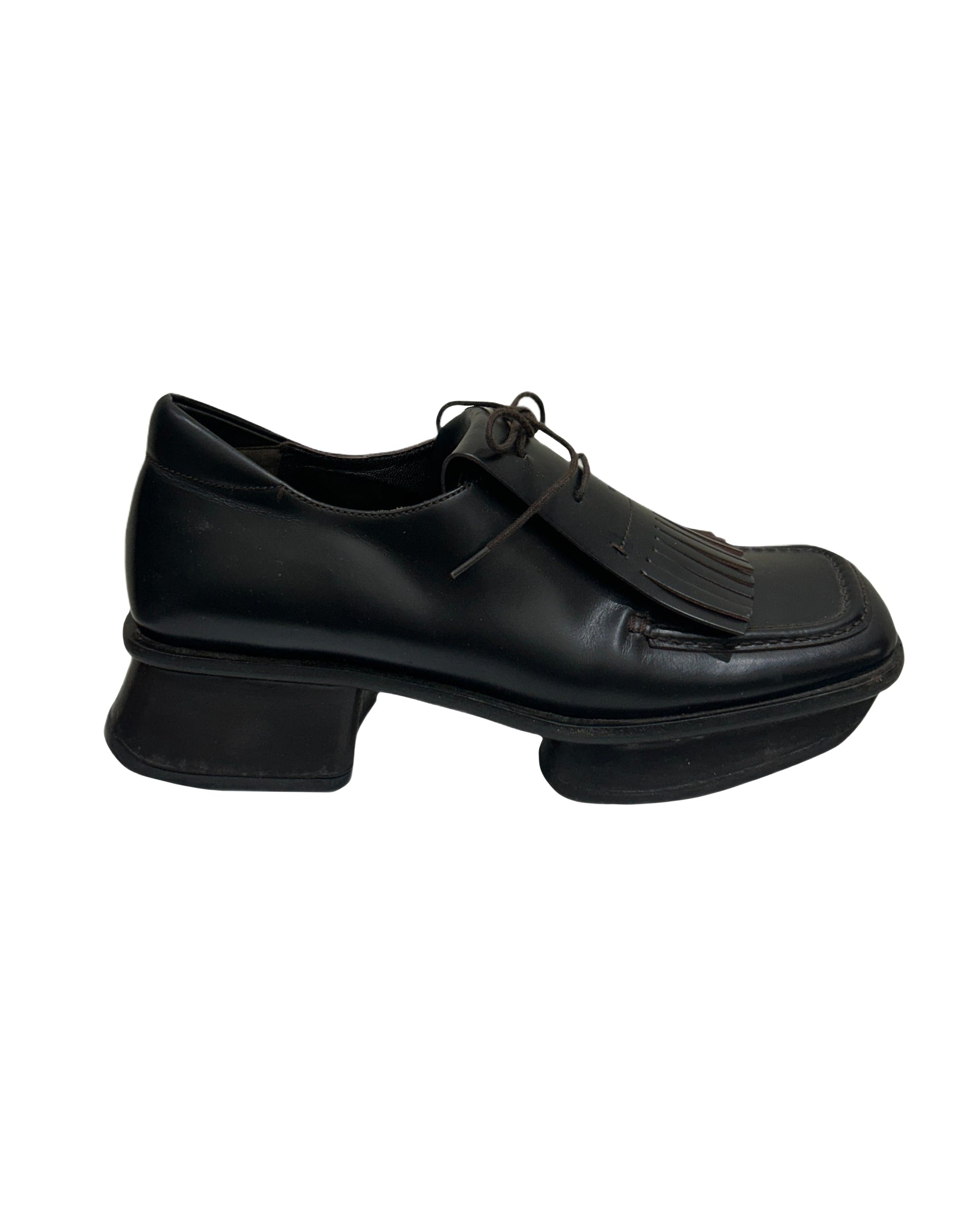 Prada Size 37.5 SS 1999 Runway Loafers