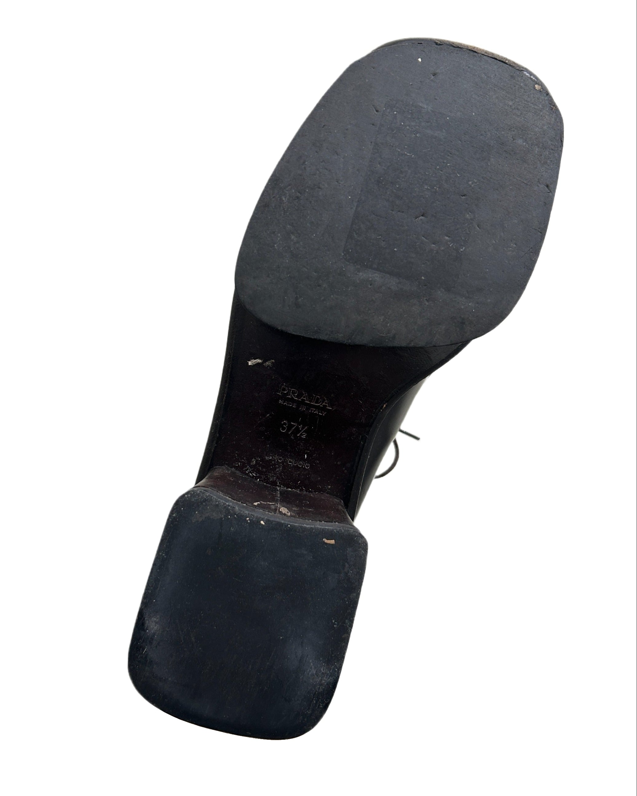 Prada Size 37.5 SS 1999 Runway Loafers