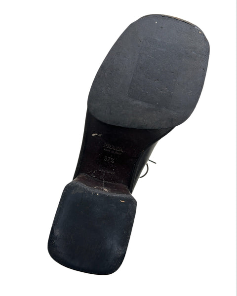Prada Size 7 SS 1999 Split-Sole Runway Loafers