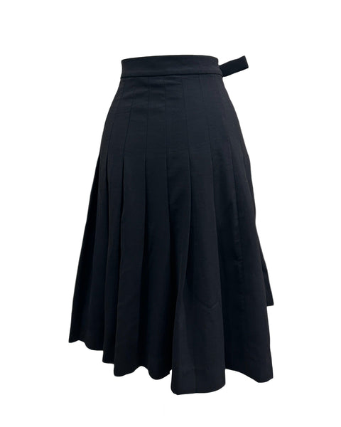 Shushu/Tong Size 26" Pleated Asymmetrical Skirt