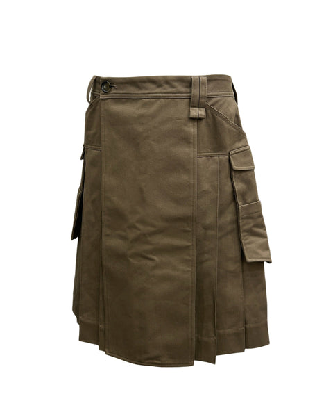 Simone Rocha Size 35" Pleated Cotton Kilt