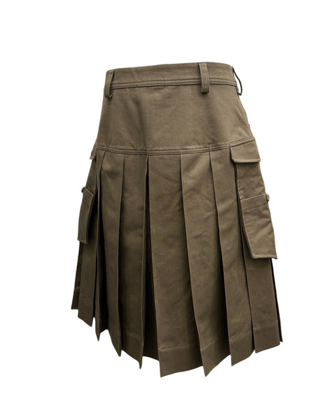 Simone Rocha Size 35" Pleated Cotton Kilt