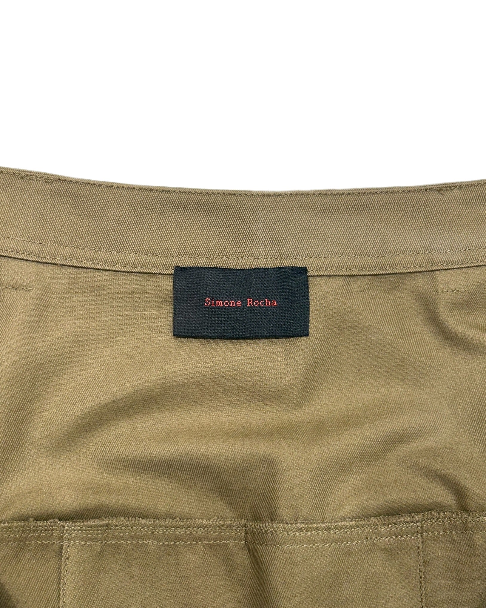 Simone Rocha Size 35" Pleated Cotton Kilt
