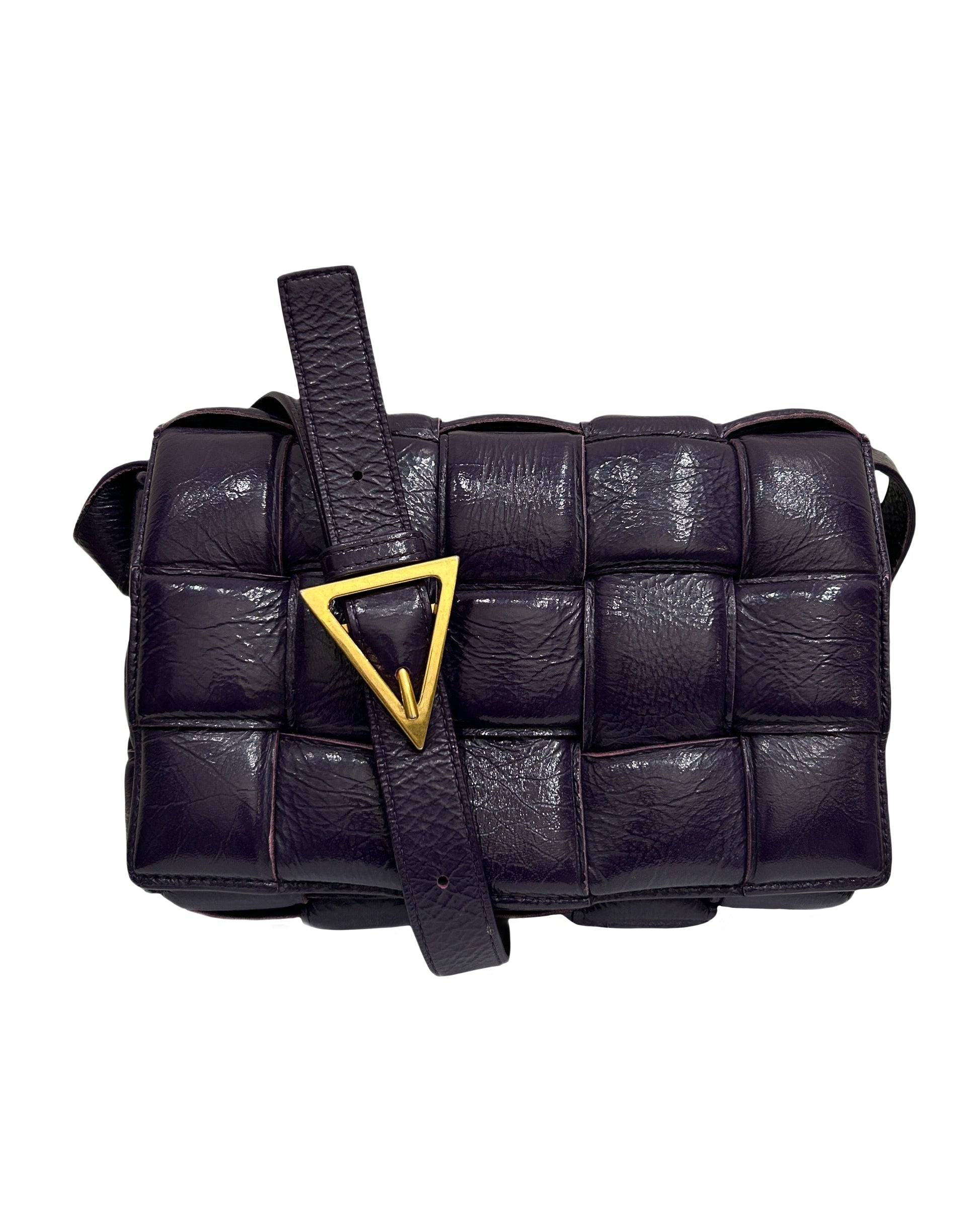 Bottega Veneta Padded Intrecciato Cassette Bag in Raisin