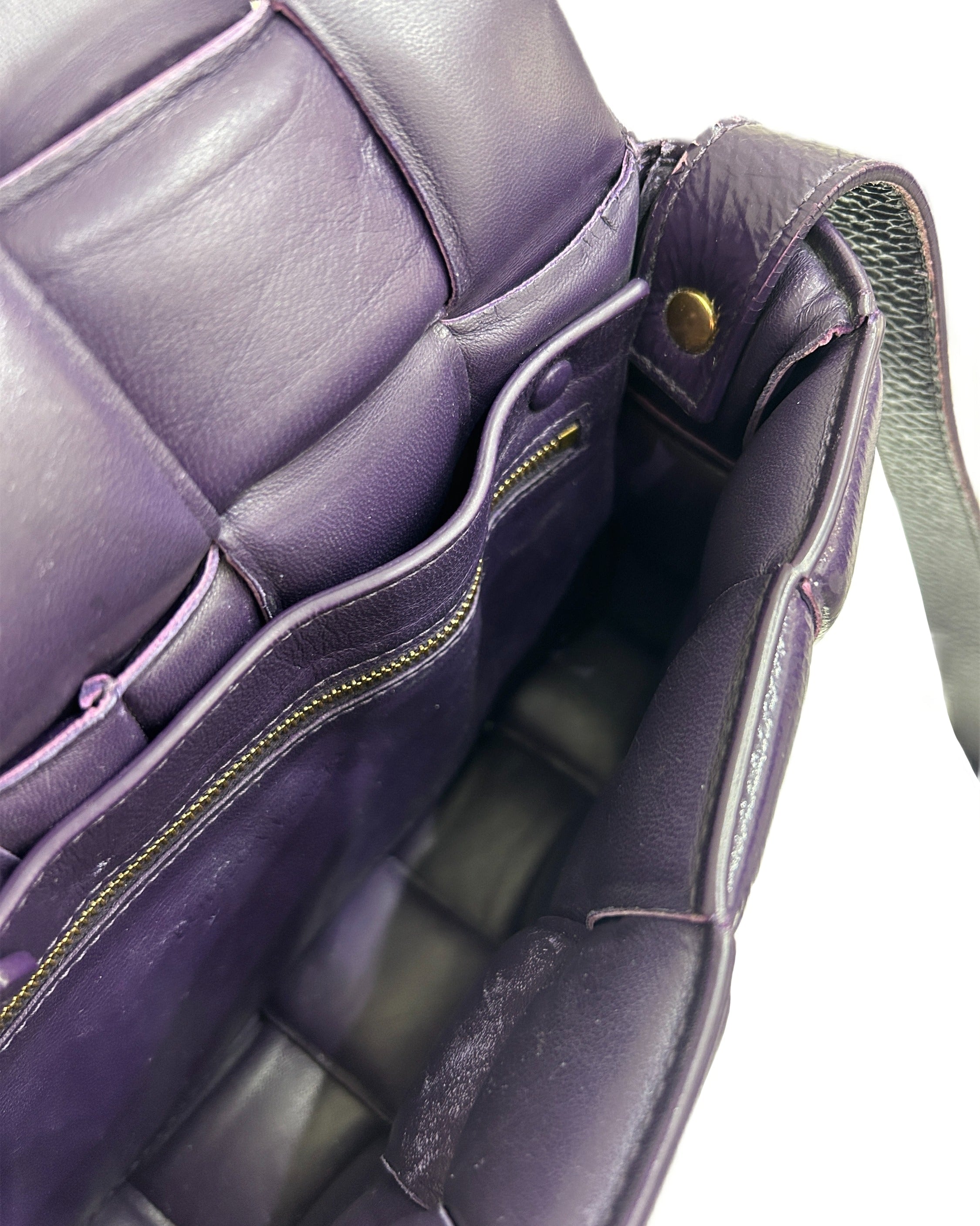 Bottega Veneta Padded Intrecciato Cassette Bag in Raisin