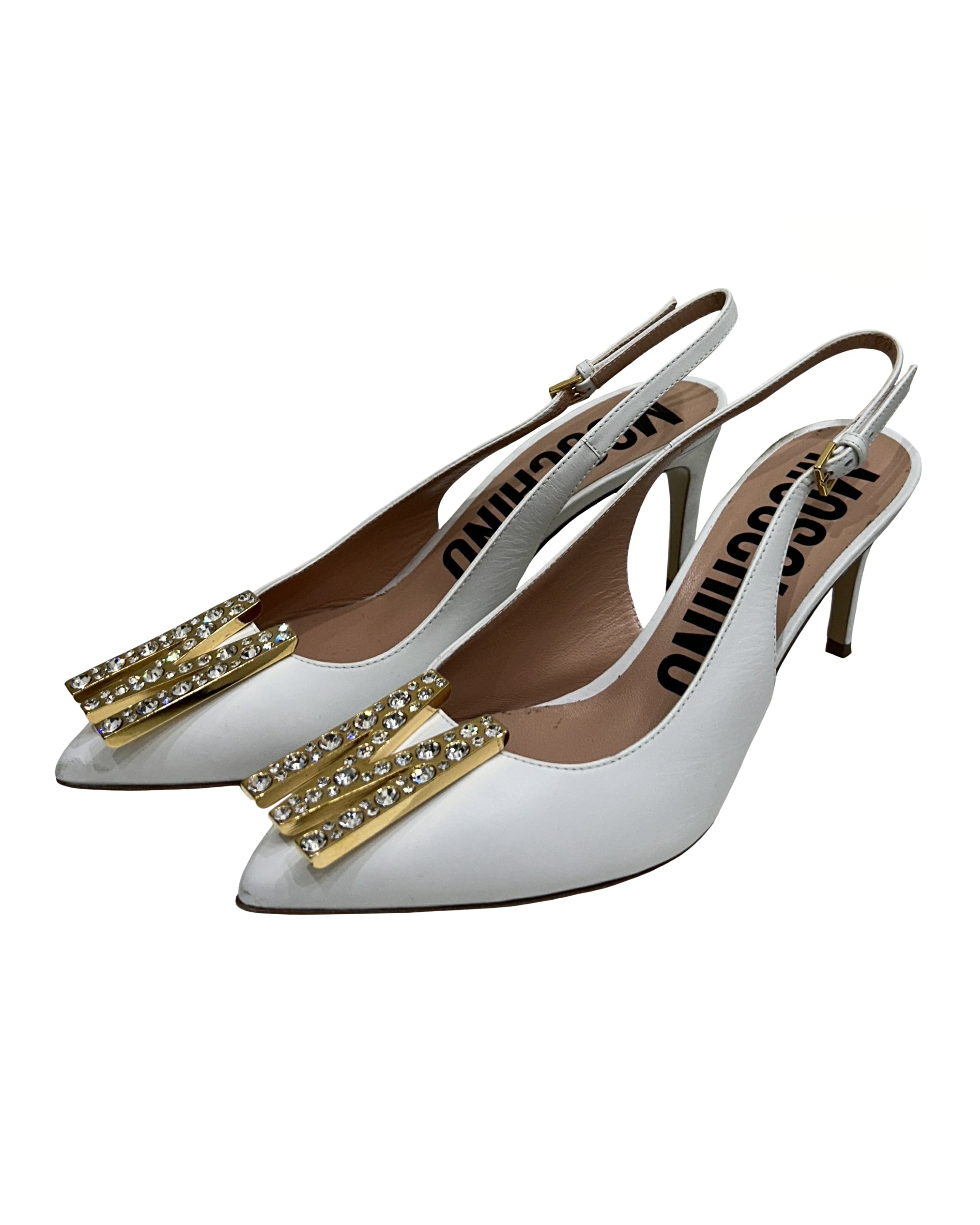 Moschino Size 8.5 Slingback Heels