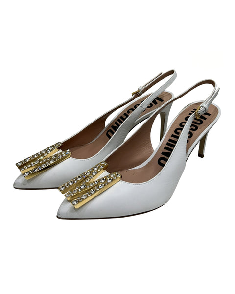 Moschino Size 8.5 Slingback Heels