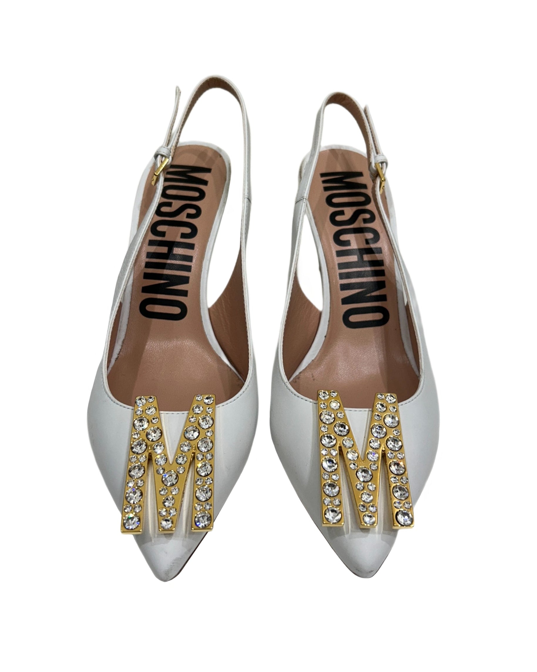 Moschino Size 8.5 Slingback Heels