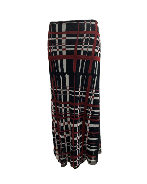 Jean Paul Gaultier Maille Size 30" Vintage Mesh Maxi Skirt