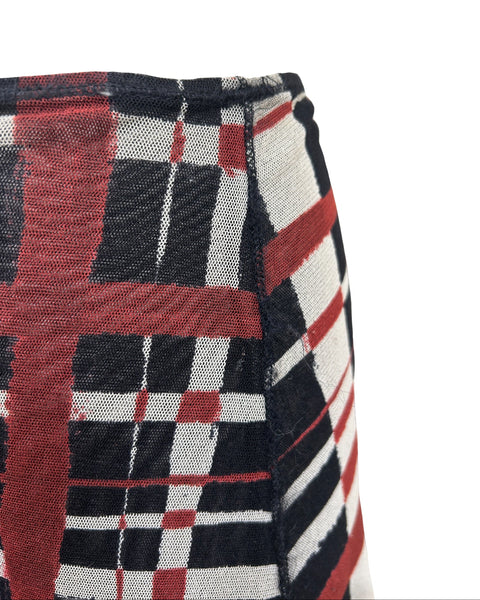 Jean Paul Gaultier Maille Size 30" Vintage Mesh Maxi Skirt