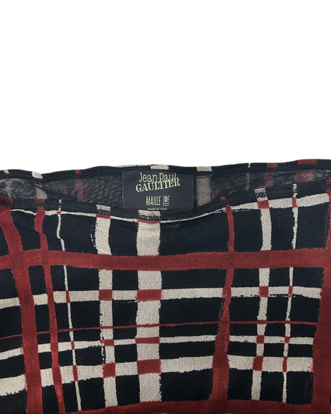 Jean Paul Gaultier Maille Size 30" Vintage Mesh Maxi Skirt