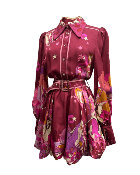 Zimmermann Size 2 FW 2021 Concert Bubble Shirt Dress