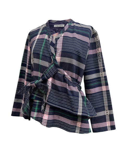 Henrik Vibskov Size XS Plaid Wrap Top