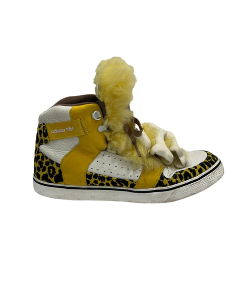 Jeremy Scott x Adidas Size 10.5 Bones Fur Shoes