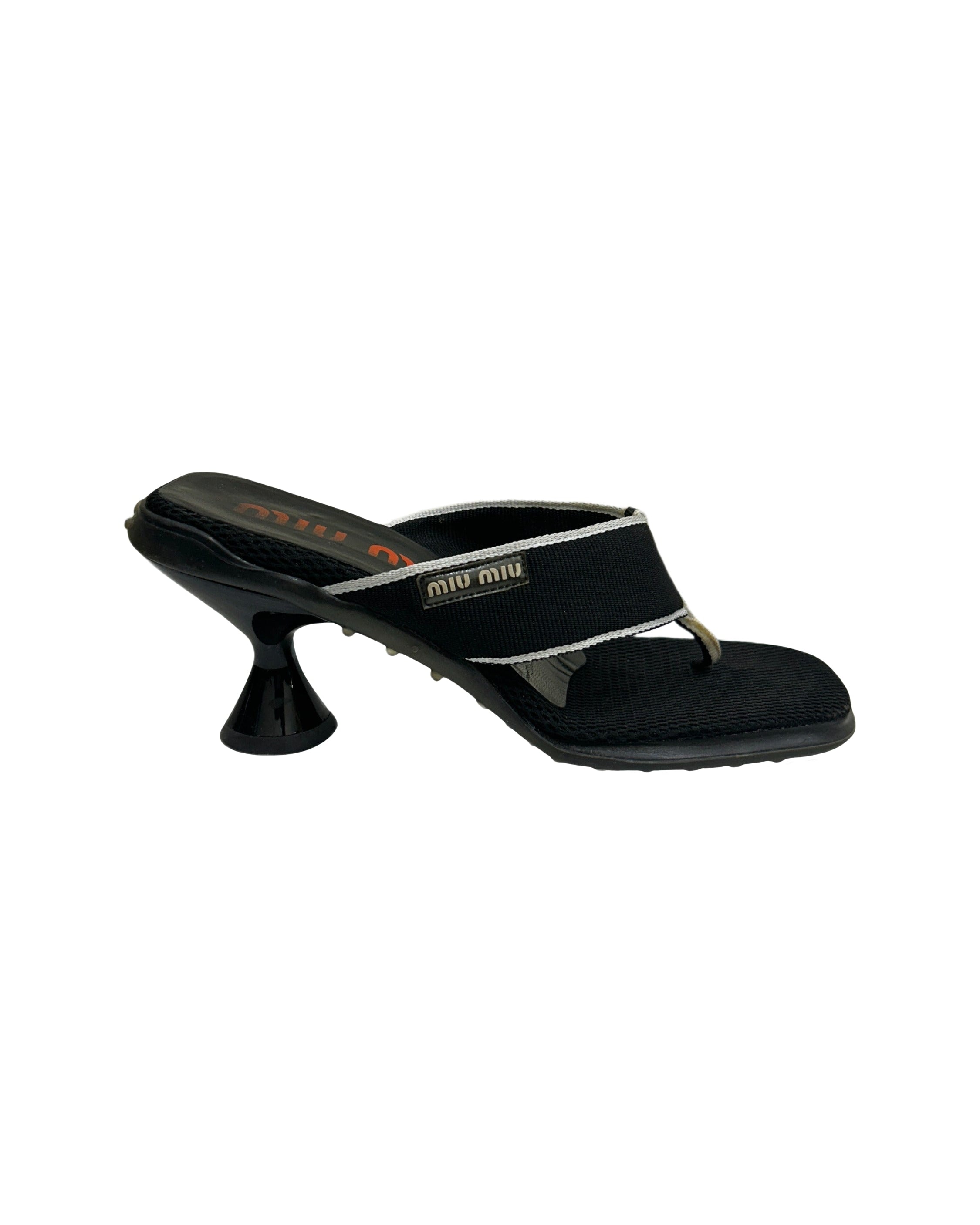 Miu Miu Size 36.5 1999 Runway Bubble Sole Heels