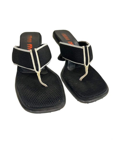 Miu Miu Size 36.5 1999 Runway Bubble Sole Heels