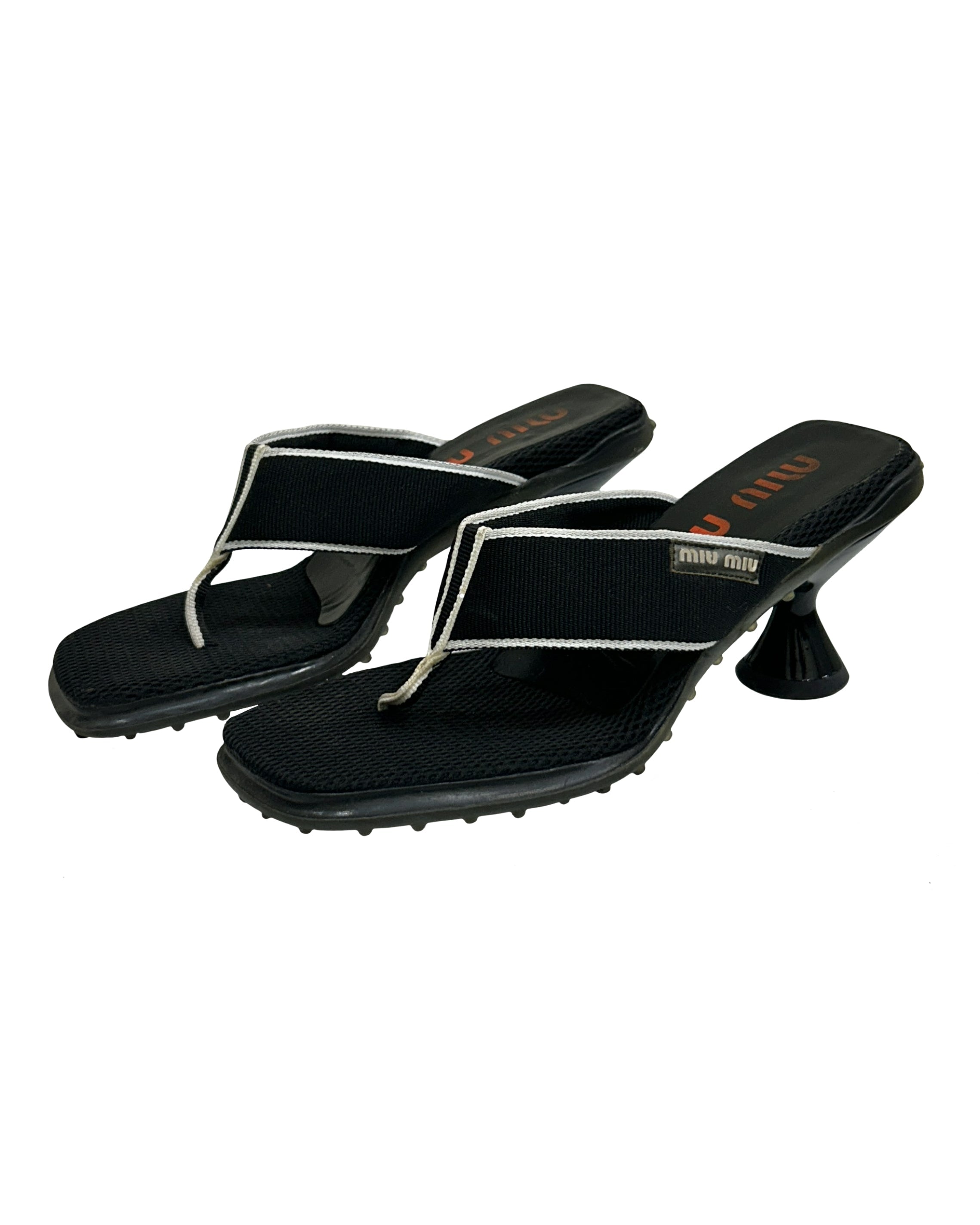 Miu Miu Size 36.5 1999 Runway Bubble Sole Heels