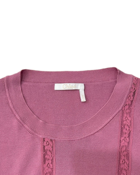 Chloe Insertion Lace Sweater