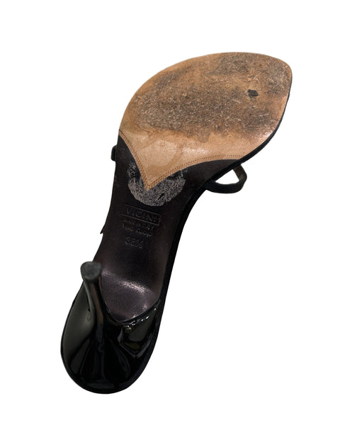 Giuseppe Zanotti Size 38.5 Rhinestoned Snake Stiletto Heels