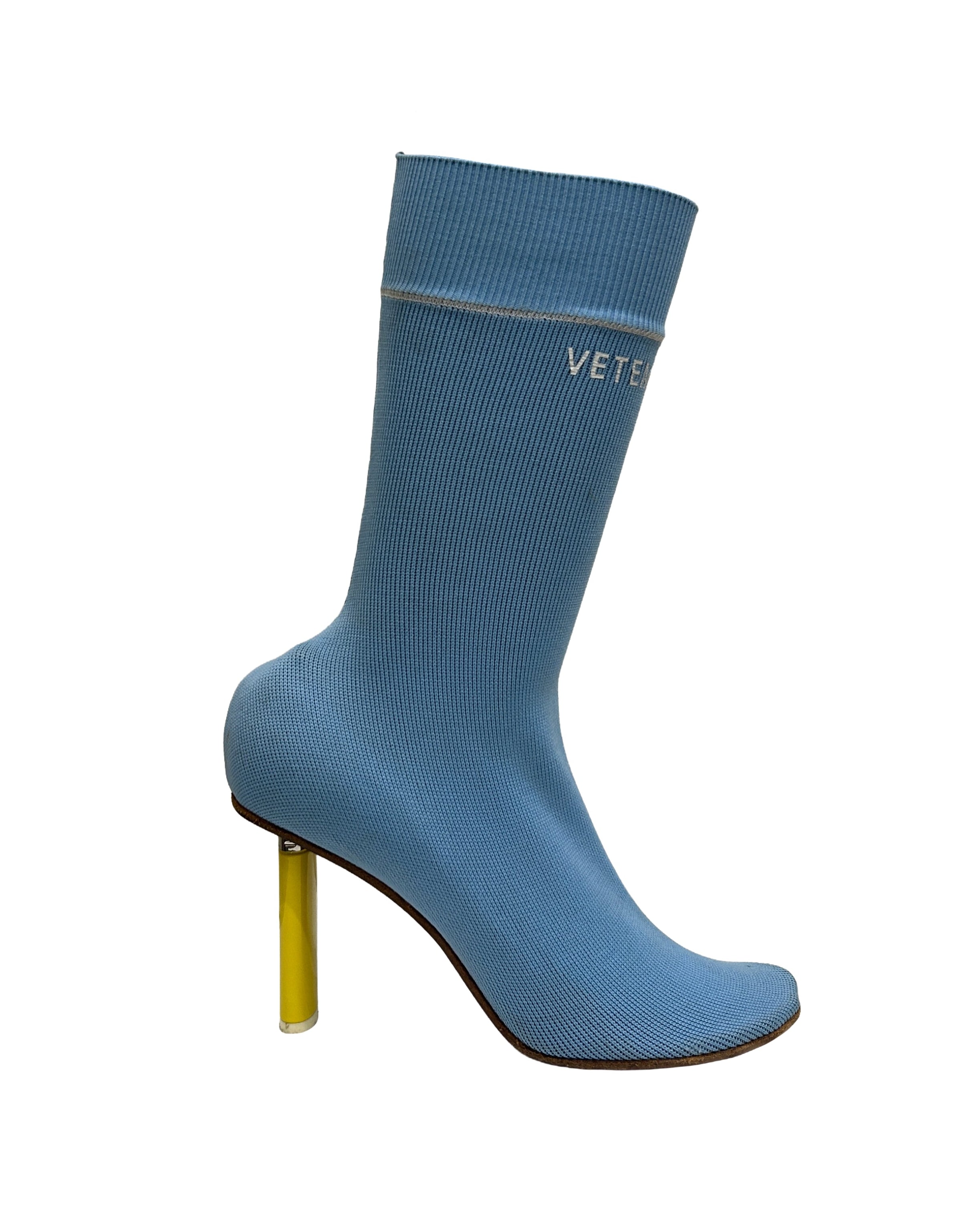 Vetements Size 39 Blue Lighter Heel Sock Boots