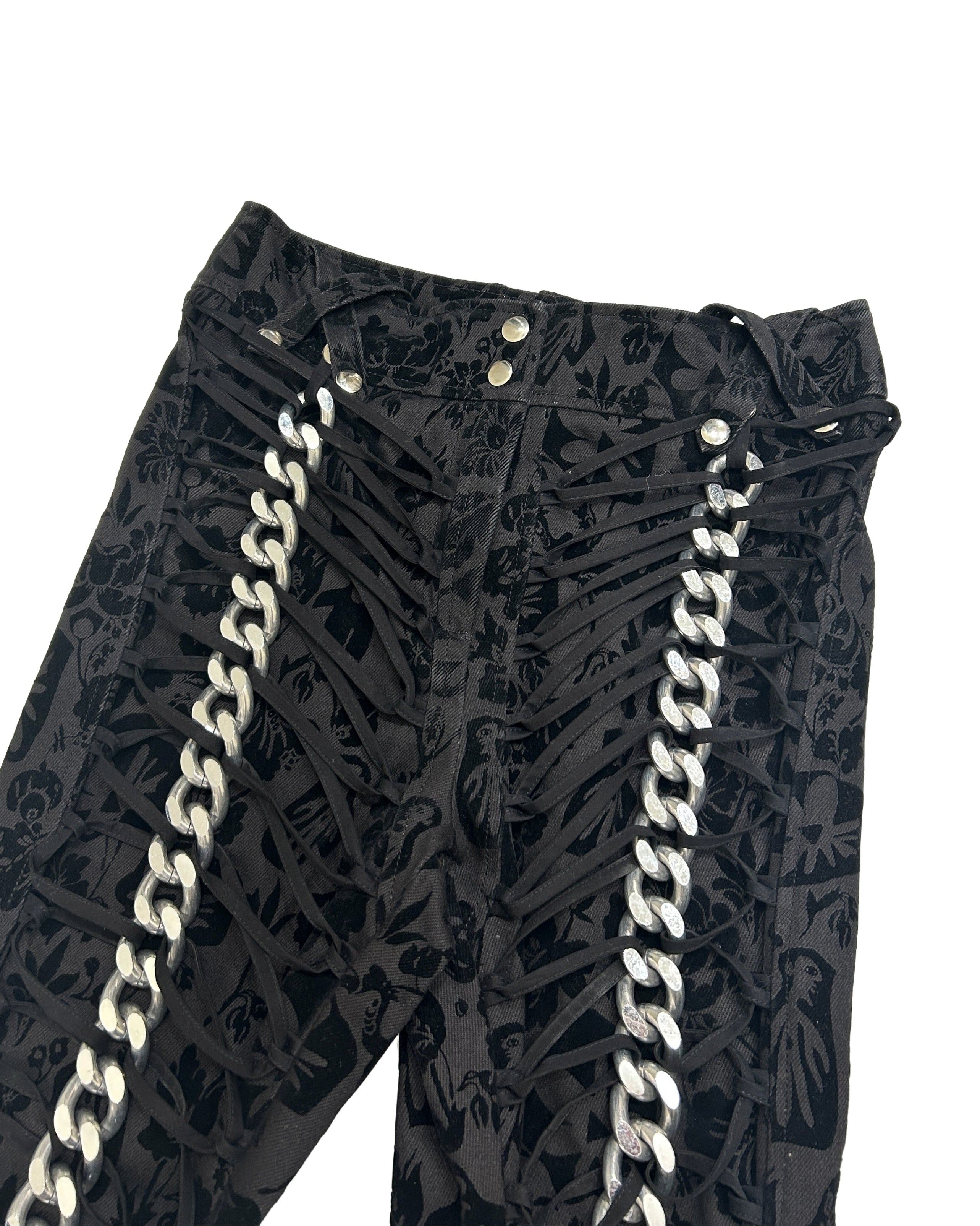Chopova Lowena Size S Panther Chain Pants