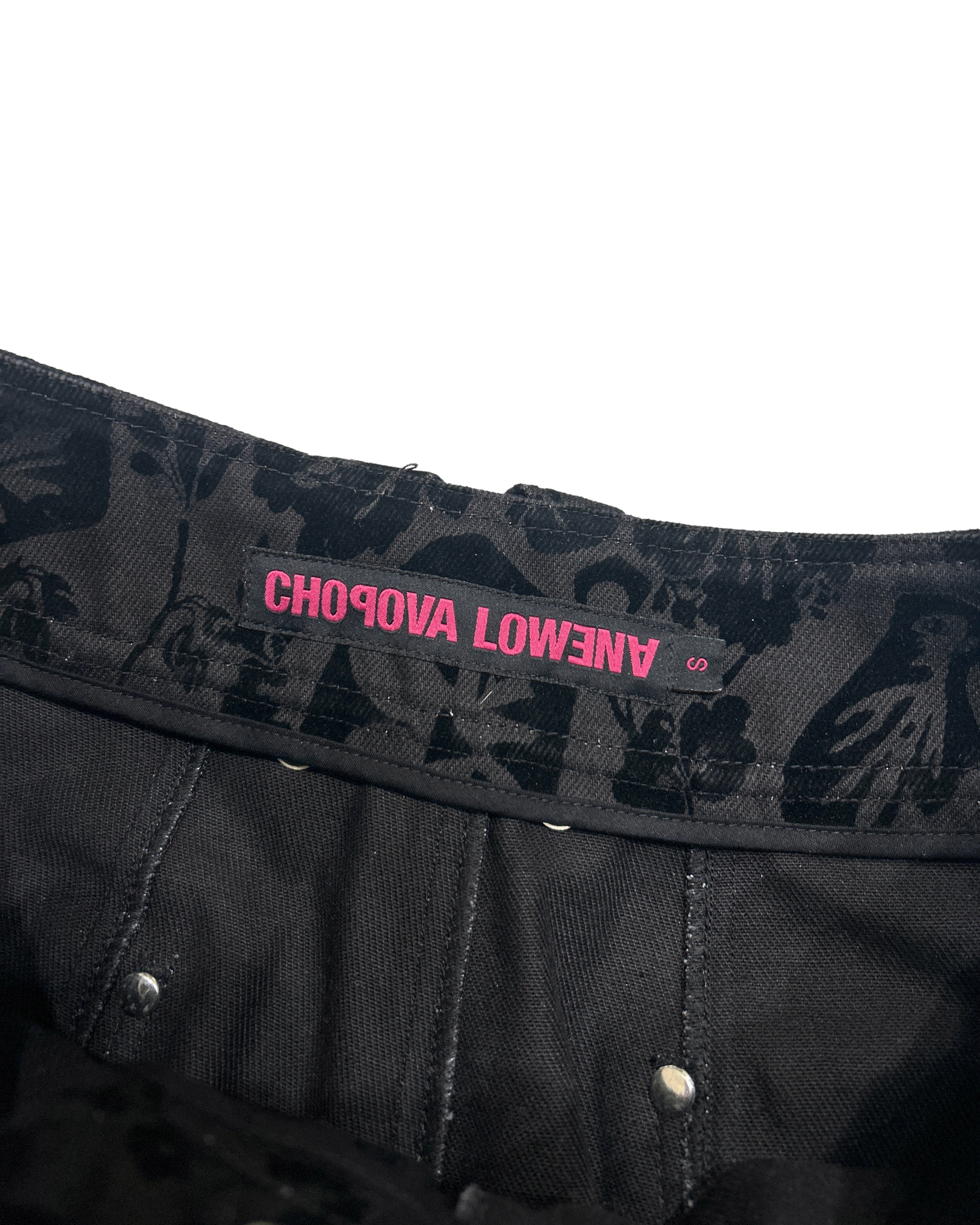Chopova Lowena Size S Panther Chain Pants