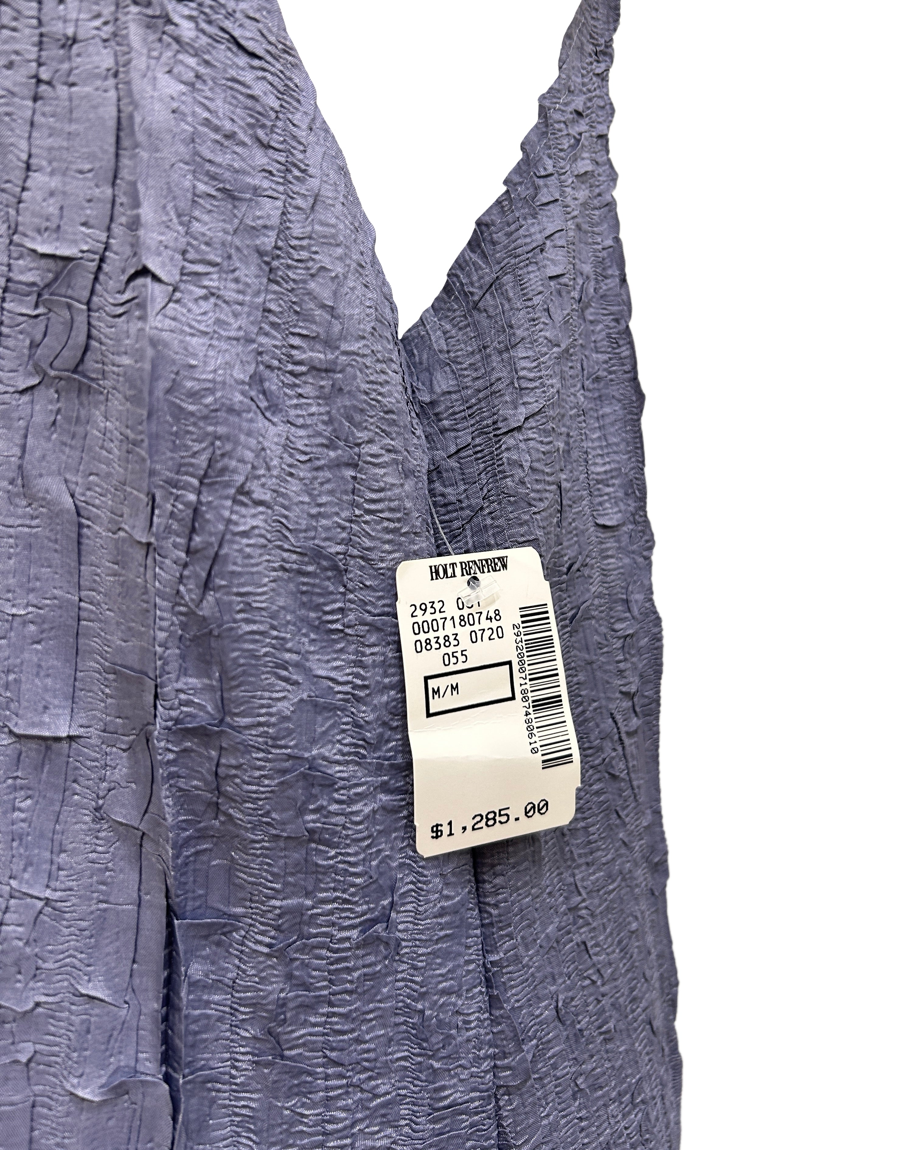 Issey Miyake Size M Deadstock Pleated Maxi Dress