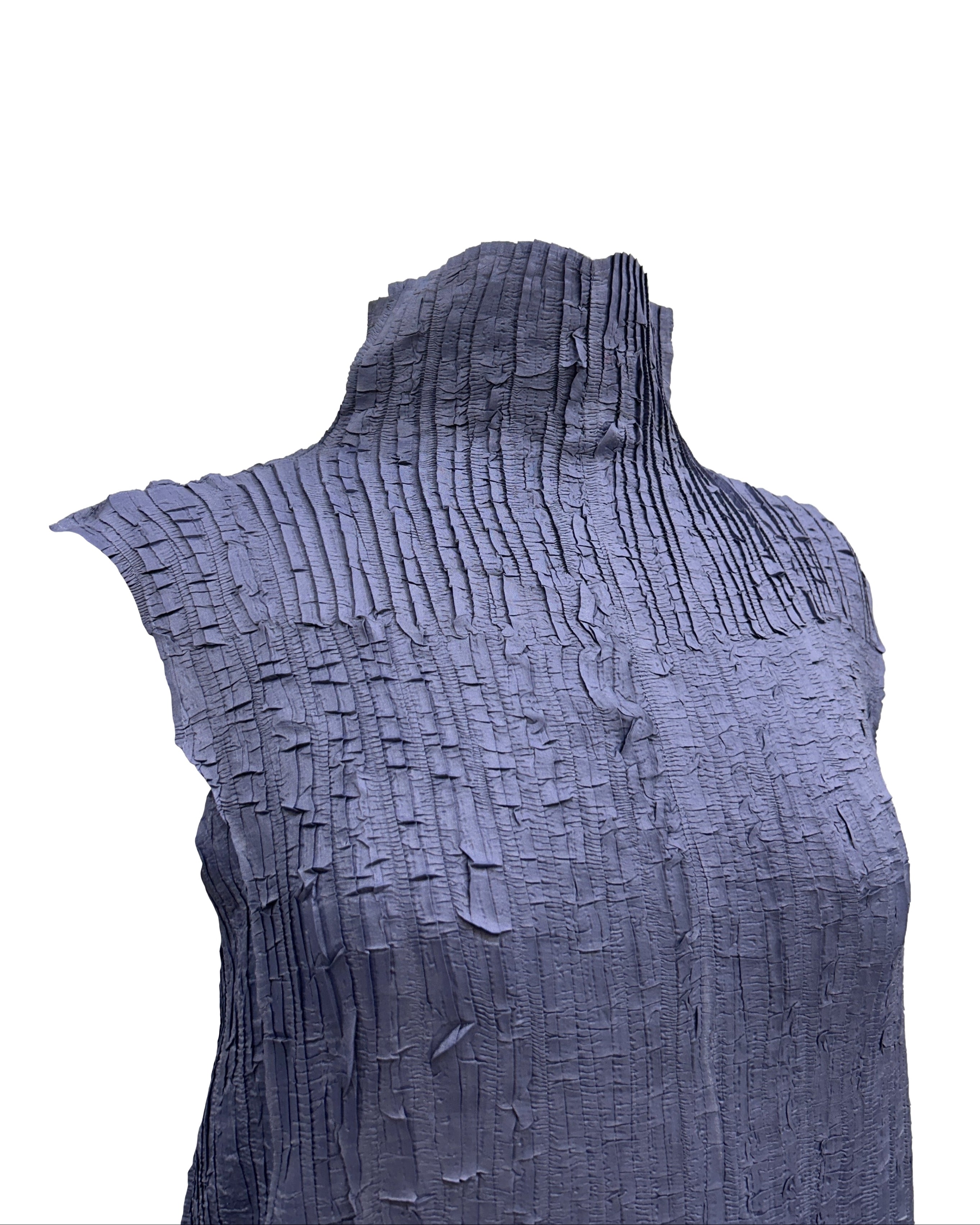 Issey Miyake Size M Deadstock Pleated Maxi Dress