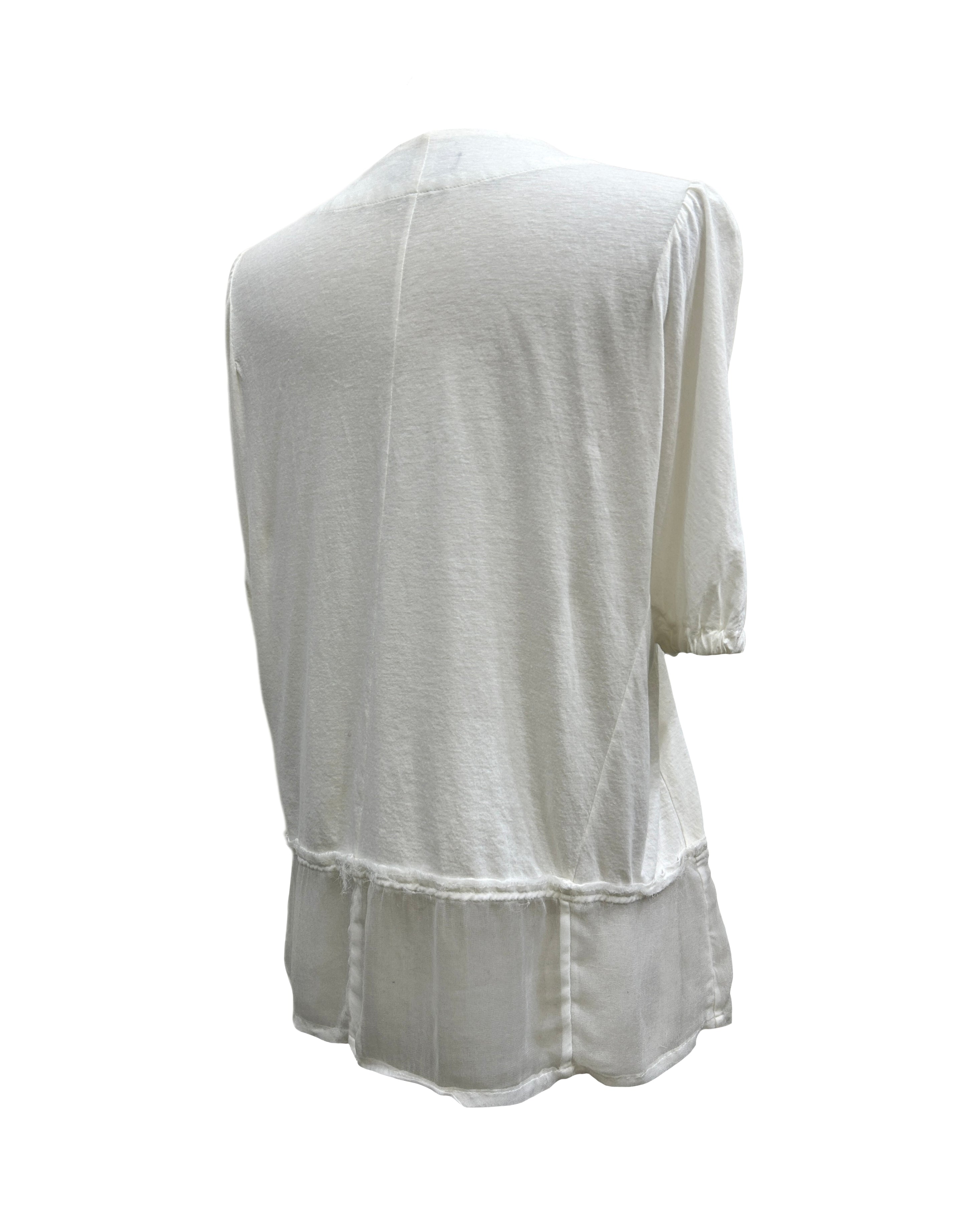 Tricot Comme Des Garcons Pearl Neckline Top