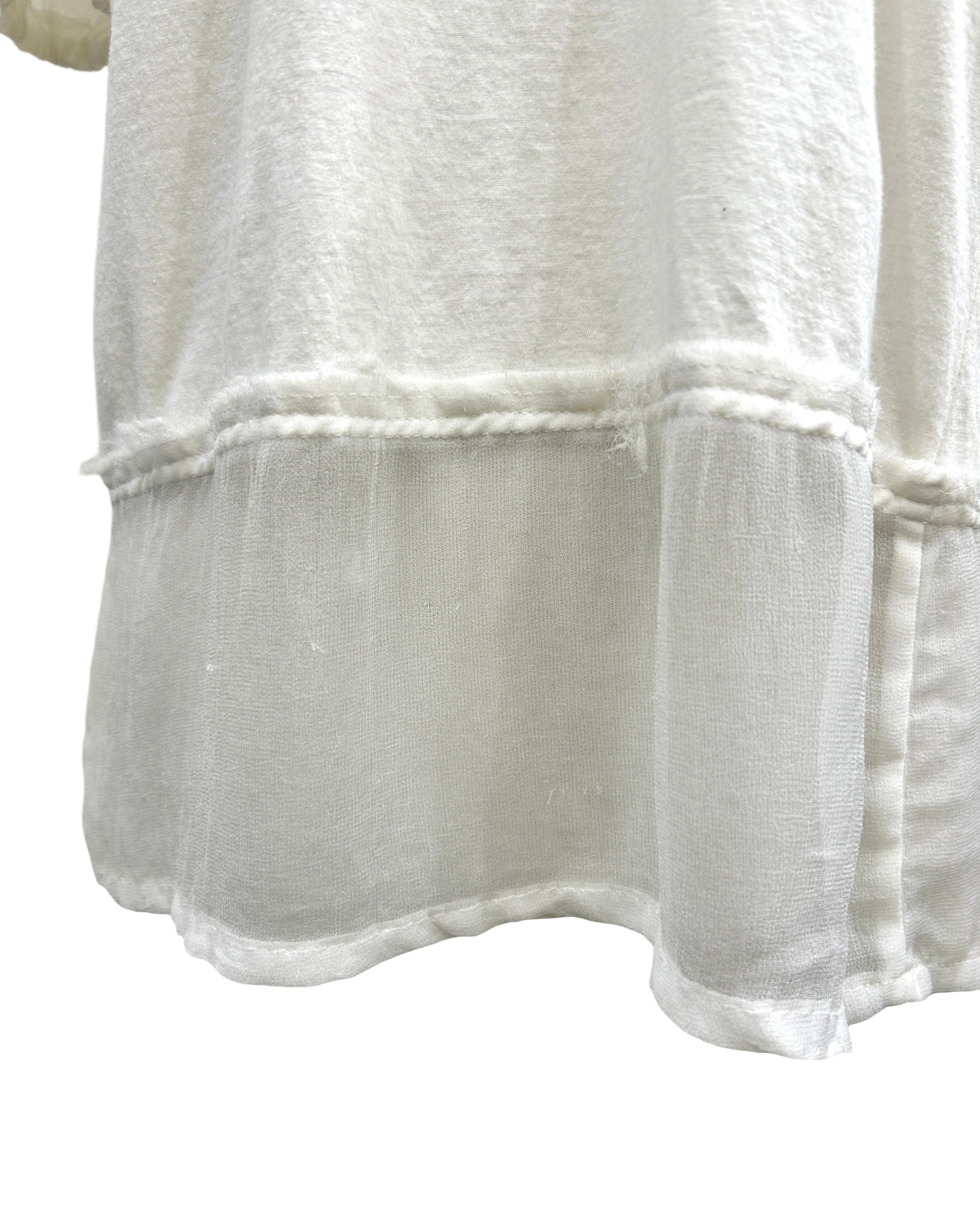 Tricot Comme Des Garcons Pearl Neckline Top