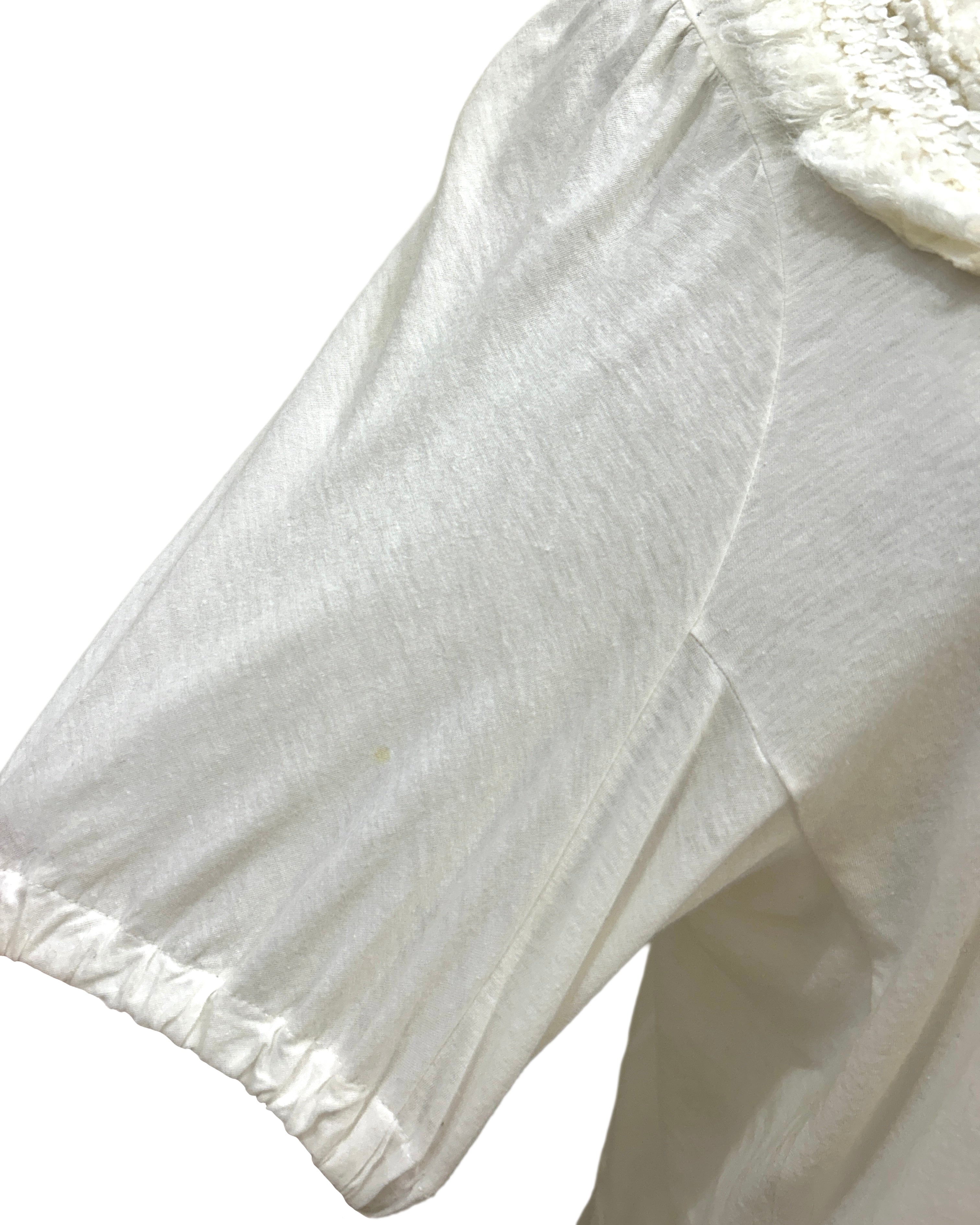 Tricot Comme Des Garcons Pearl Neckline Top