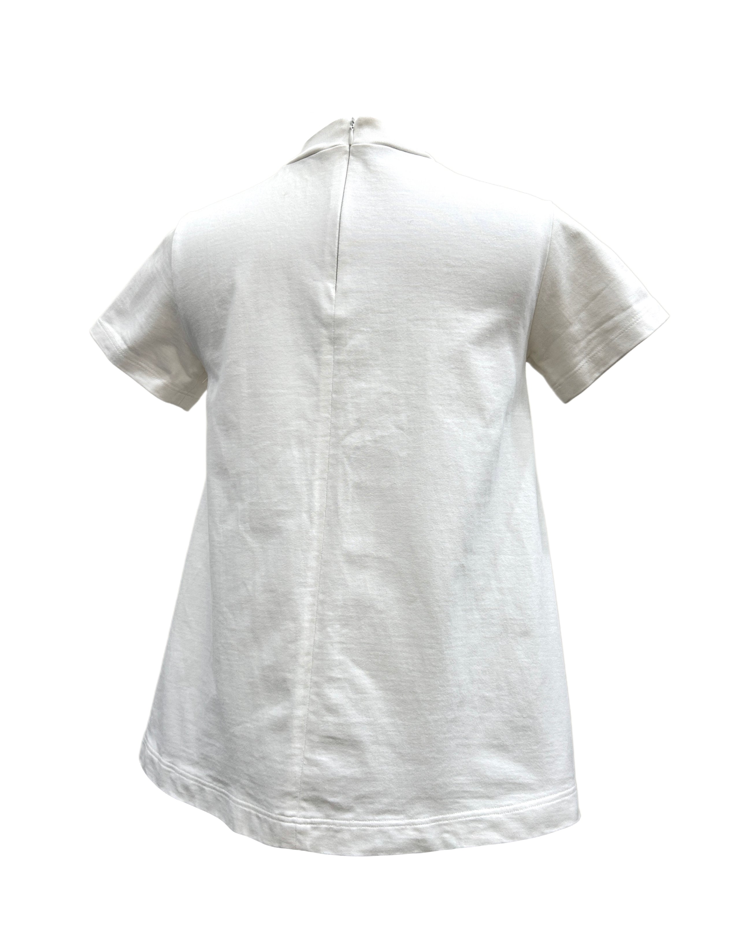 Prada Size 36 A-Line Bow Detail T-Shirt