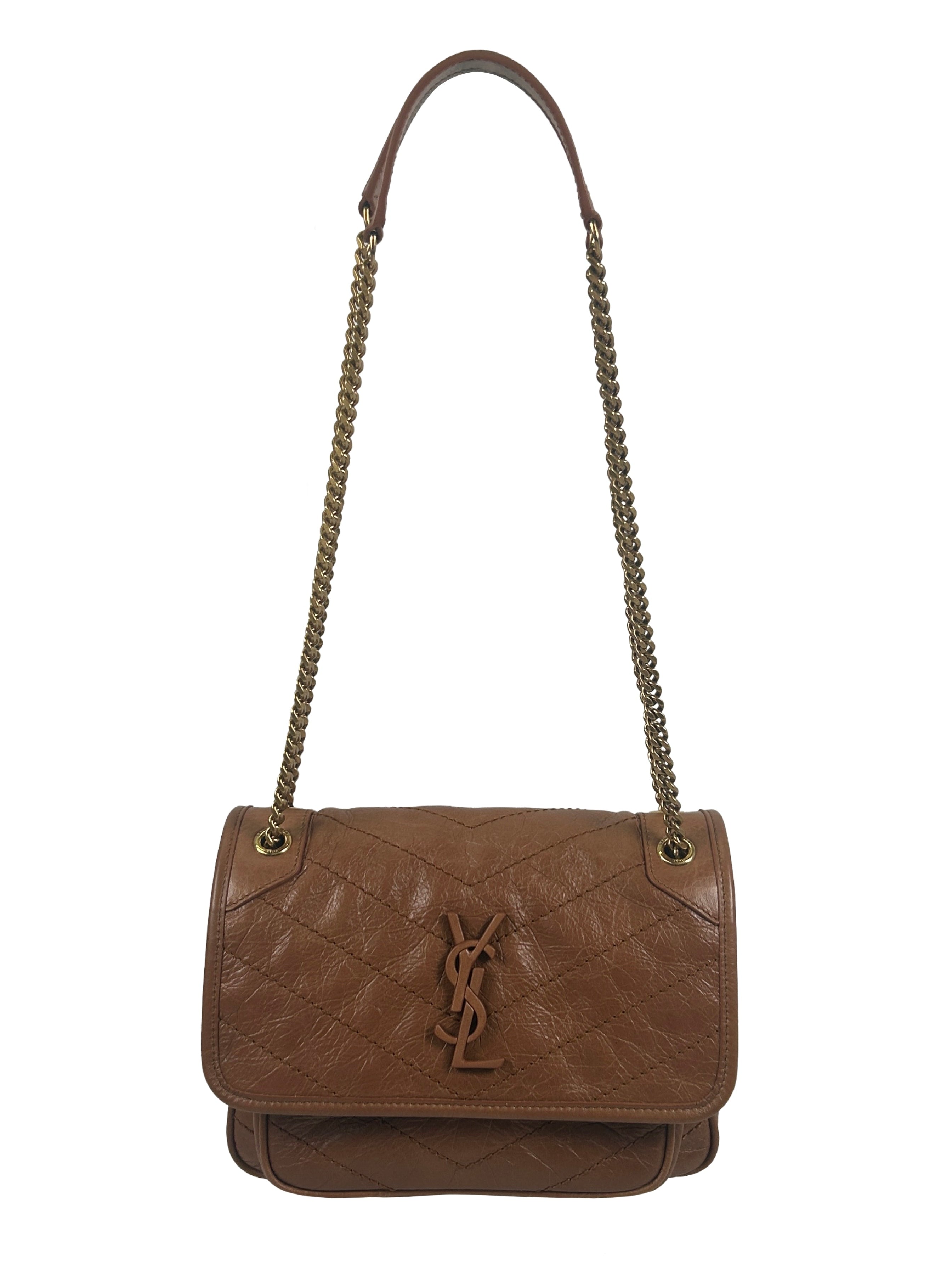 Saint Laurent Niki Baby Leather Shoulder Bag