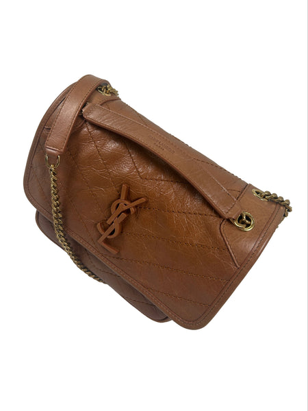 Saint Laurent Niki Baby Leather Shoulder Bag