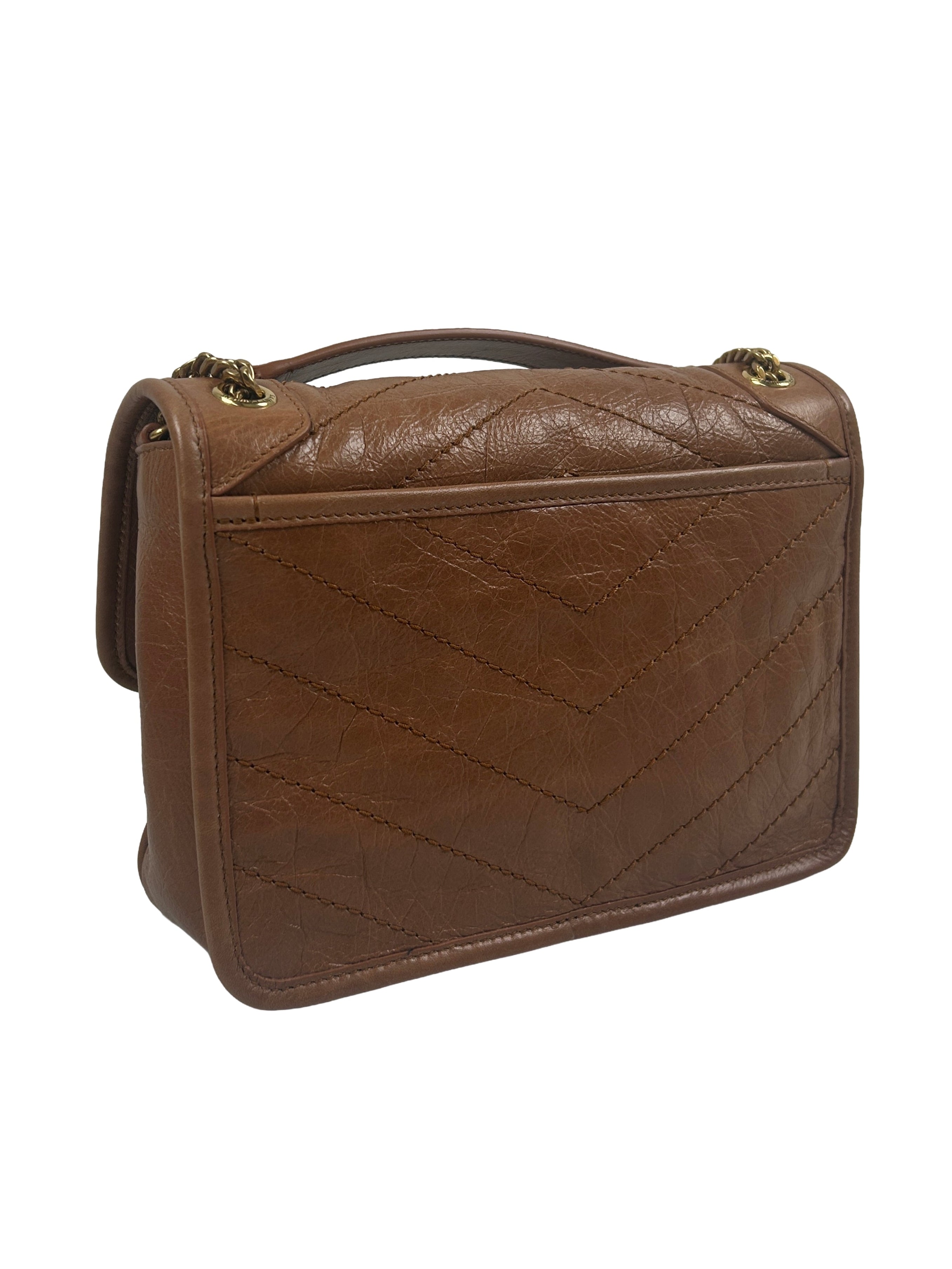 Saint Laurent Niki Baby Leather Shoulder Bag