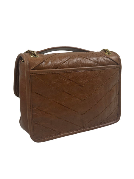Saint Laurent Niki Baby Leather Shoulder Bag