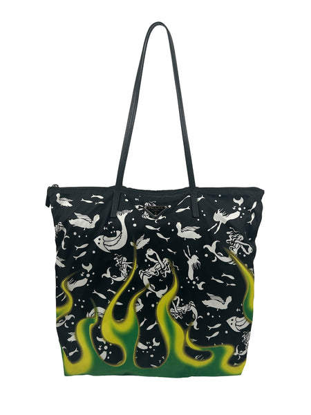 Prada Tessuto Flame Tote Bag