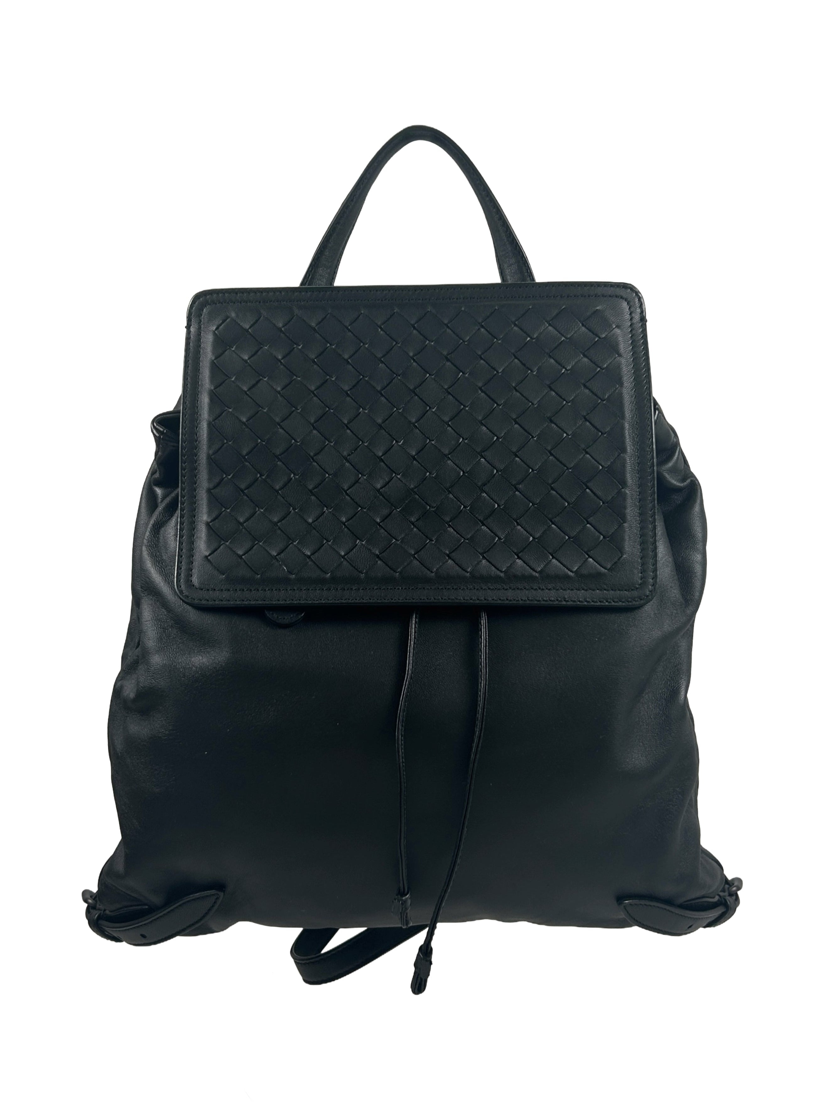 Bottega Veneta Intrecciato Leather Backpack