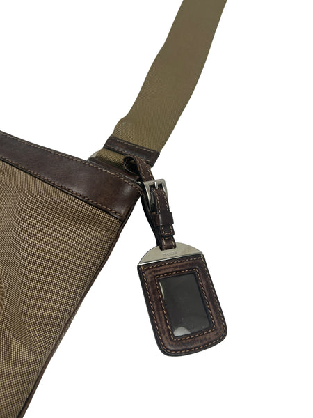 Prada Jacquard Canvas Messenger Bag
