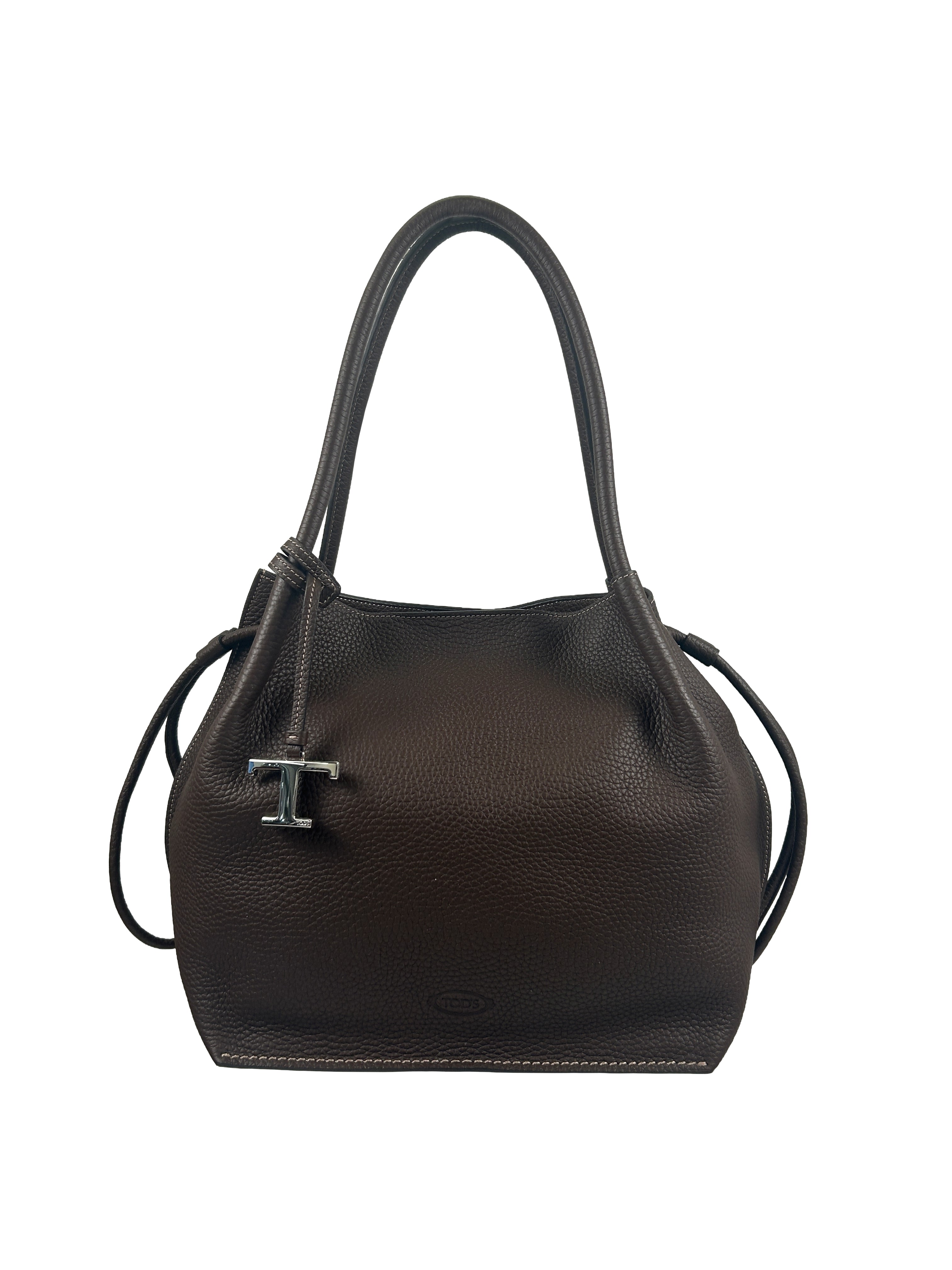 Tod's Buz Brown Medium Bucket Bag