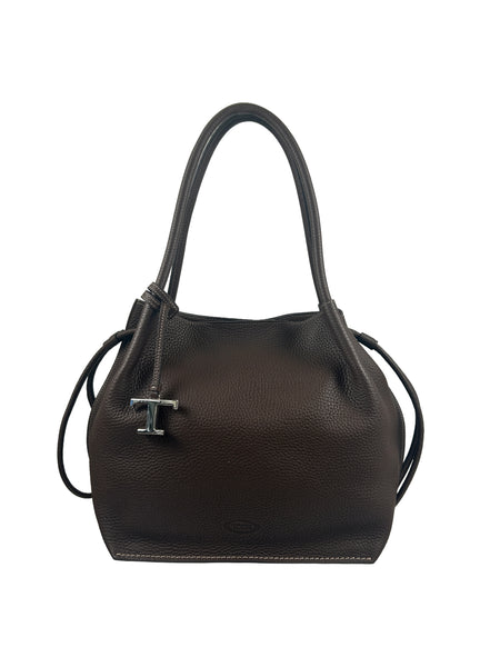 Tod's Buz Brown Medium Bucket Bag