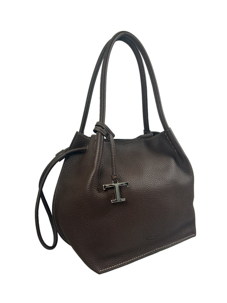 Tod's Buz Brown Medium Bucket Bag