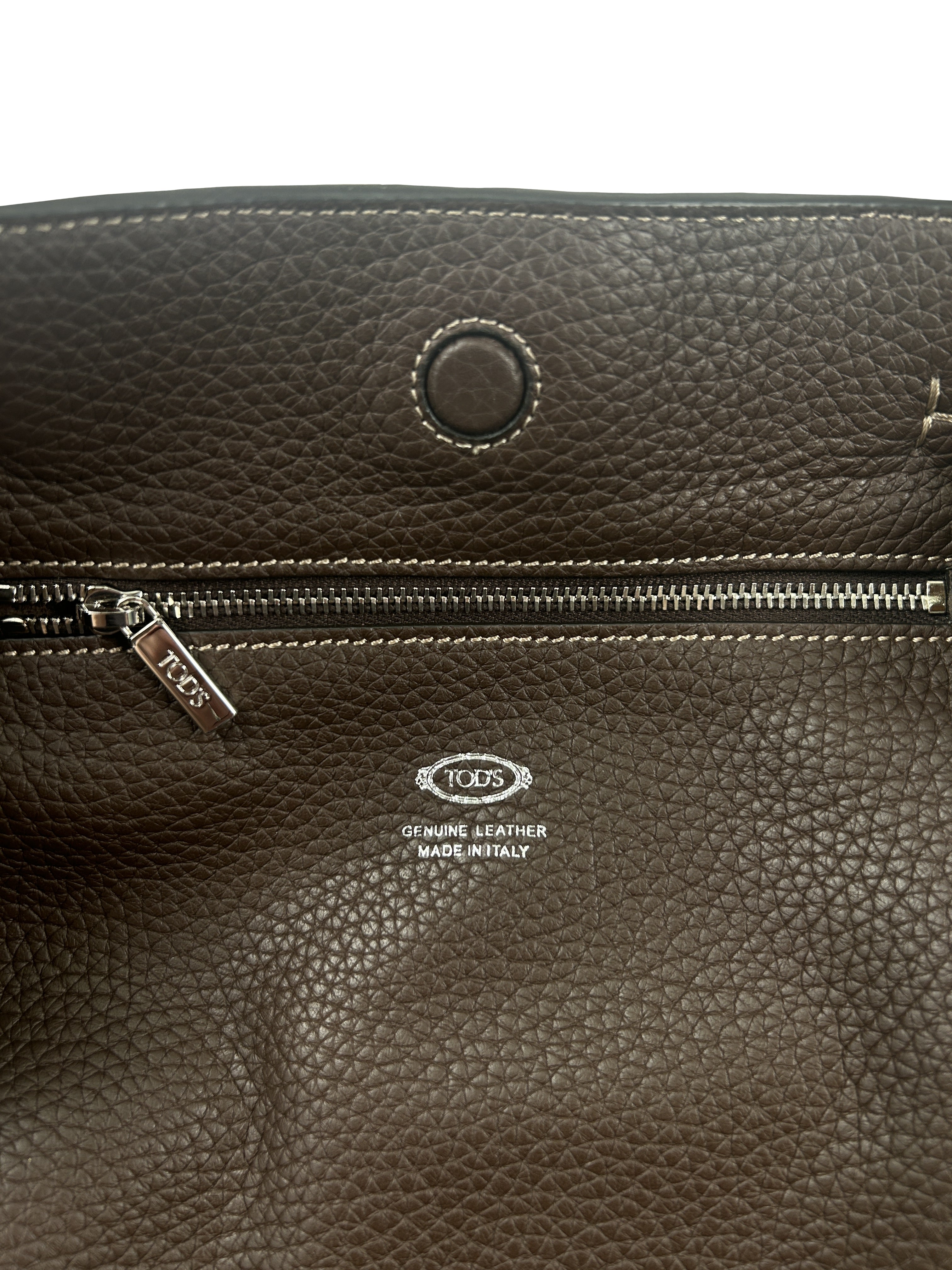 Tod's Buz Brown Medium Bucket Bag